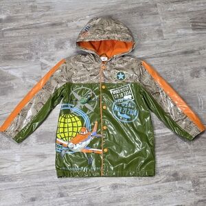 Disney Store Cars Pixar Lightening McQueen Rain Jacket Boys Size 5/6